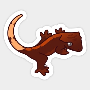 Flame Crested Gecko - Red Bicolor II Sticker